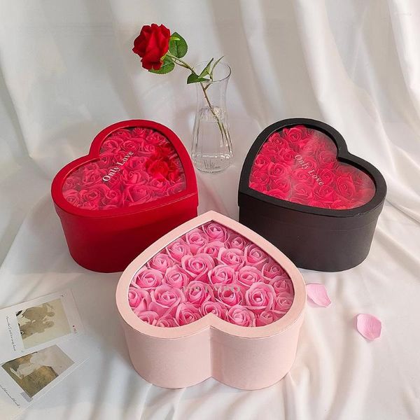 Декоративные цветы 1Set Velvet Soap Rose Flow