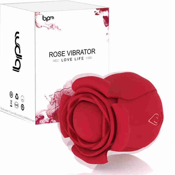 10 vibratori a rosa di frequenza donne che succhiano massaggiatore ventosa orale stimolazione del capezzolo giocattolo adulto del sesso per coppie