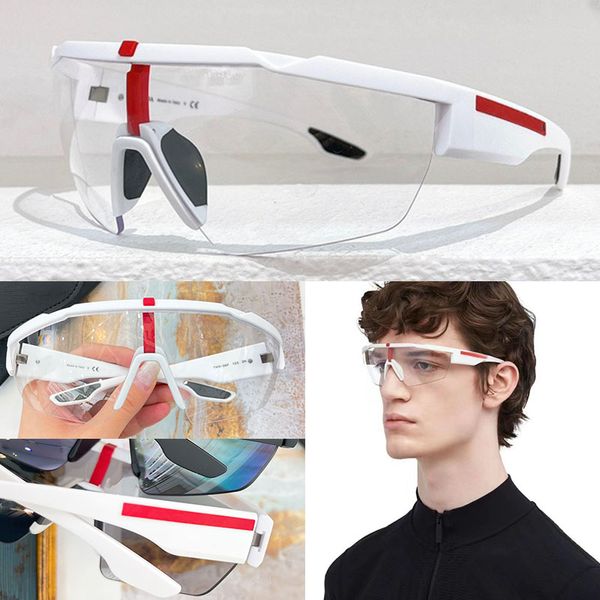 óculos de sol de estilo futurista super homens grandes dimensões de tamanho grande viseira plana top espelhada lente mono sps03 moda lady grande máscara curva moldura transparente óculos