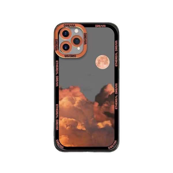 Модная амортизатория Cloud Printing Case для iPhone 14 13 Pro Max 12 11 XR 7 8 плюс объектив защитный мягкий TPU Printed Mobile Back Cover Case