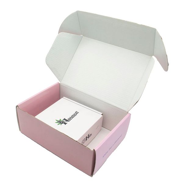 Versandkarton mit individuellem Logo und farbigem Designdruck, Versandkartons aus Wellpappe für Kerzen