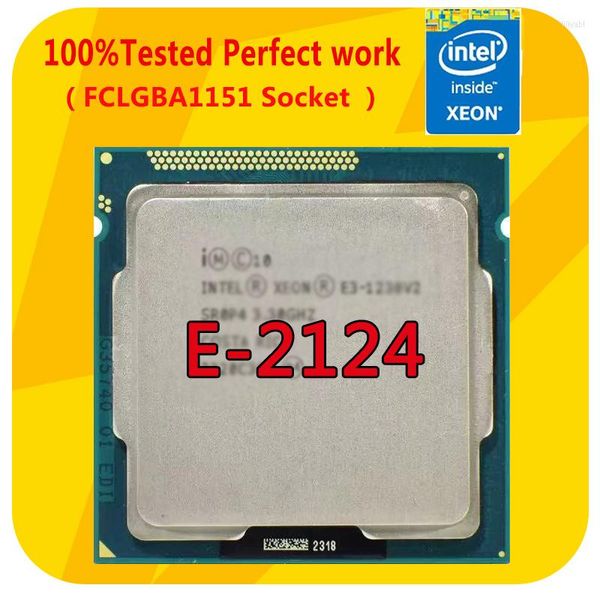 Anakartlar E-2124 Intel Xeon E 2124 3.3GHz Dört Çekirdekli TDP 71W CPU İşlemci LGA1151 E3 Pro Saming V5 anakart