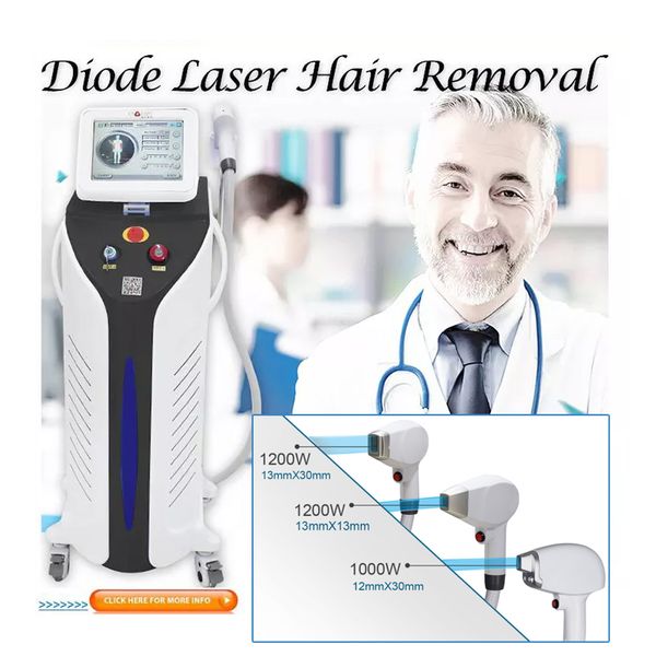 Depilazione professionale con laser a diodi Salone di bellezza Insturment 755 808 1064nm Rimozione permanente dei peli di tutto il corpo 808nm Ringiovanimento della pelle per uomo Donna