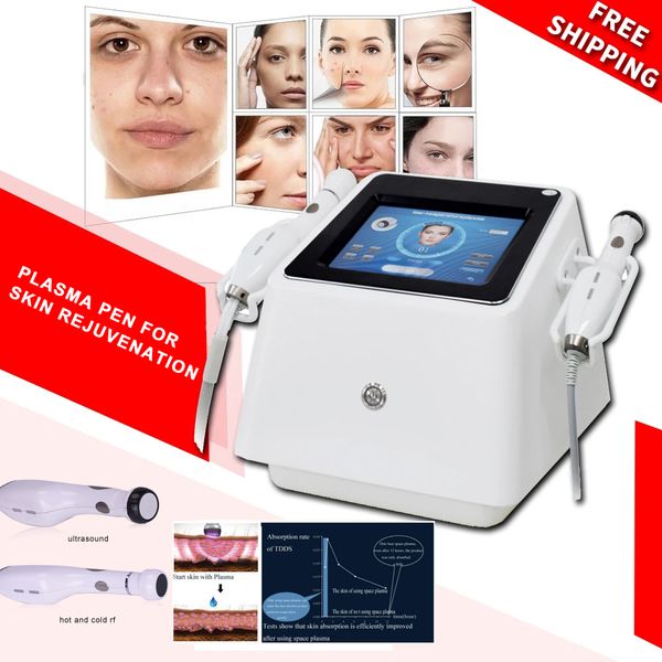 Penna al plasma freddo Laser Ultrasuoni Rf Radiofrequenza Lentiggine Trattamento dell'acne Jet Lifting Pelle Anti-invecchiamento Ridurre i pori Rimozione Sollevamento delle palpebre per Spa