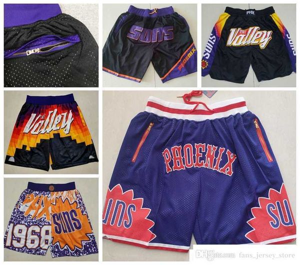 Paul Booker Ayton Team Herren-Basketball-Shorts, genäht mit Tasche, Reißverschluss, Jogginghose, Netzstoff, Retro-Sporthose, S-2XL