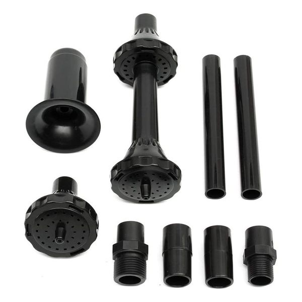 Decorações de jardim 9pcs Pequeno kit de bico de tinta cabeças de água para lago Submersível bomba poolgarden