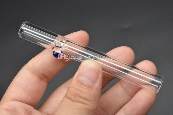 Großhandel Zigarettenfilterpfeife Glasfilterspitzen 10 mm Außendurchmesser Dickes Pyrexglas Rauchpfeifen Günstige Ölbrennerpfeife Balancer Upgrade-Stil 50 Stück