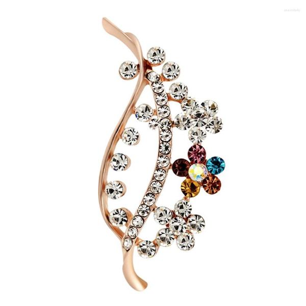 Spille Spilla con strass a foglia per spille da donna Vestiti Halloween Accessori da donna vintage Natale