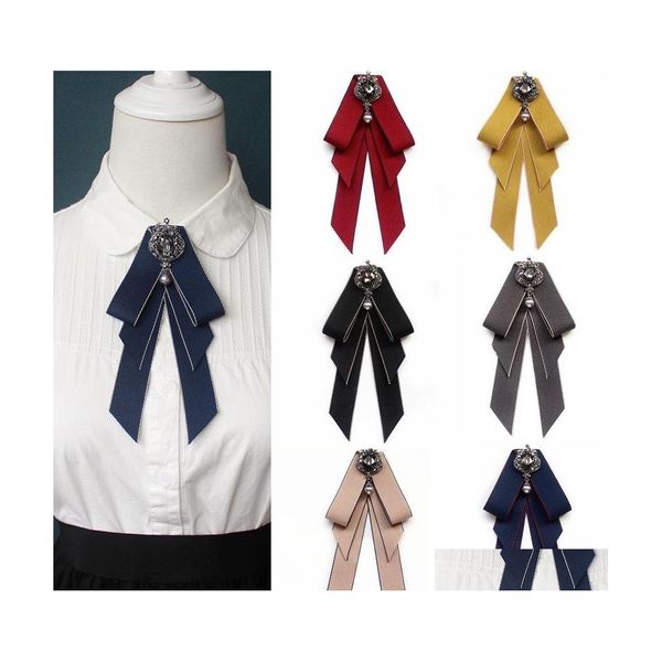 Бабочка британские мужчины женщины шелк атласная лента галстук Cravat