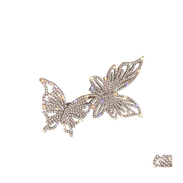 Pins Broschen Frauen Designer Brosche Klassische Modische FL Diamant Schmetterling Pin Luxus Schmuck Großhandel 168C3 Drop Lieferung Dhzap