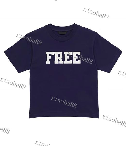 Jungen Mädchen T-Shirts Mode Desiger Kinder T-Shirts Sommer T-Shirts Tops mit Buchstaben Tops Stickerei Kinderkleidung Luxusmarke Marineblau