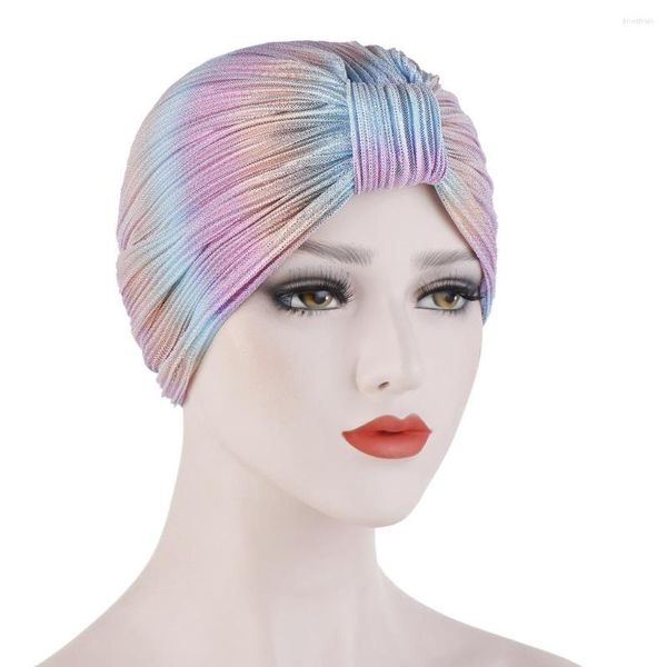 Sciarpe in cotone in estate primavera e autunno puntale plissettato tie-dye hijab turbante semplice tinta unita musulmana