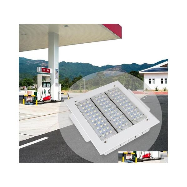 Proiettori 100W 120W 150W 200W Stazione di servizio Impermeabile Ip65 Ad alto lume Luci per tettoie a LED per esterni Ac 90277V Illuminazione a goccia Ot1Sk