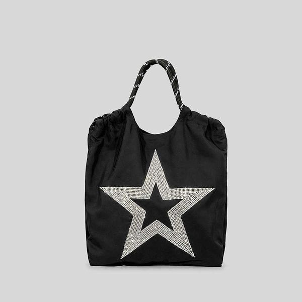 Nuovo marca di moda Diamond Star Pattern borse per le donne di design tela grandi borse per sponnessa casual per spalla grande shopper borse borse borse