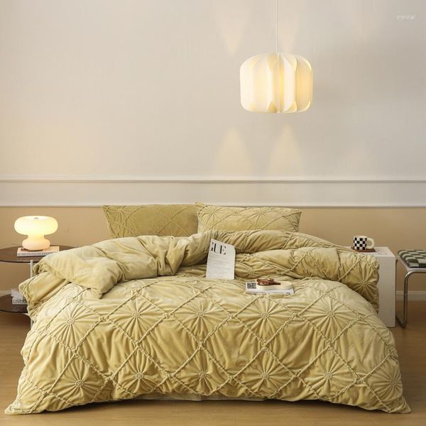 Bedding Define Rowan Soft Soft confortável Conjunto de velúcia Conjunto de linho de linho de linho de lençol de lençóis