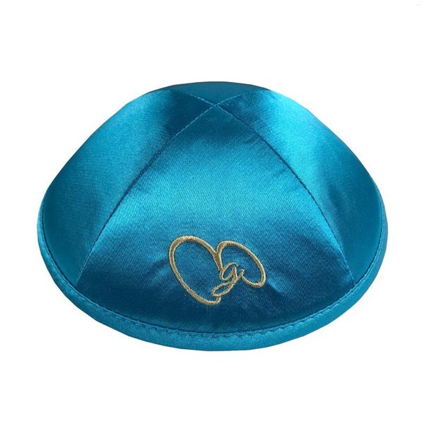 Abbigliamento etnico Kippah Linen Wholesale personalizzato Kippot Jewish Yarmulke Skull Caps Il tuo logo da ricamo