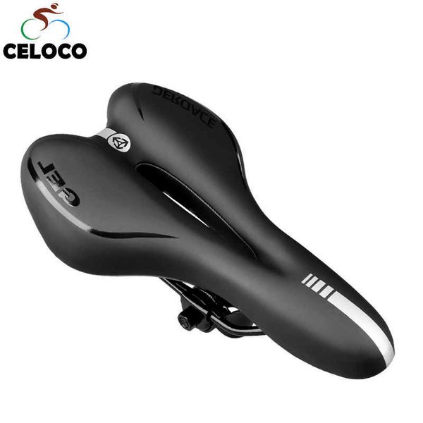 Saddles Gel Shock Refforting Absorved Sébulo oca PVC Fabric Soft MTB Ciclismo Road Mountain Bike Seat Acessórios 0130