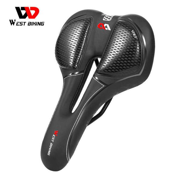 Saddles West Bicking Mtb Mountain Road Bike Saddle Breathable Hollow Cycling Cushion Seat Silica Gel Bicycle Soft Choffsorbing 0130