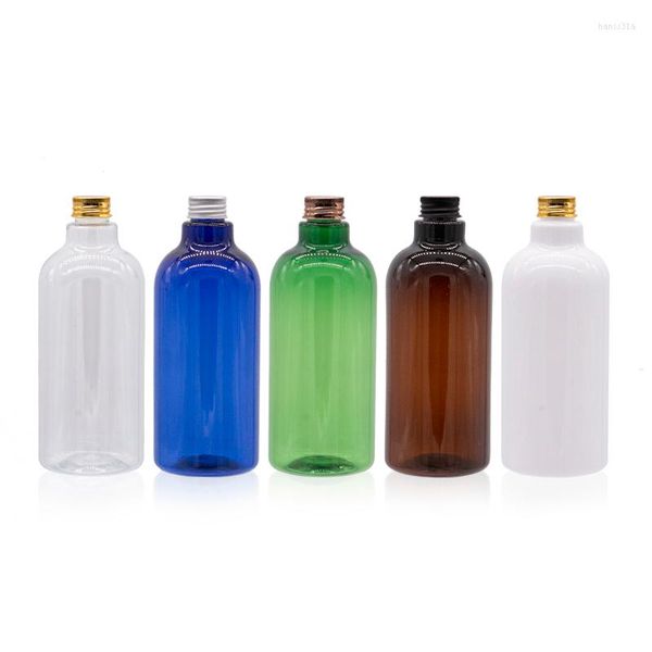 Vorratsflaschen, 12 Stück, 500 ml, blau, braun, transparent, grün, Plastikflasche, Shampoo, Bad, Flüssigseife, Behälter, Körperpflege, nachfüllbar