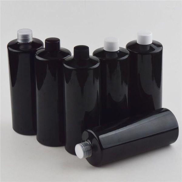 Vorratsflaschen 14 Stück 500 ml Leere schwarze Kosmetik mit Schraubverschluss Große Lotion Kunststoffbehälter Stopper DIY für Kosmetik