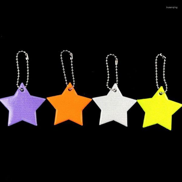 Chaves de segurança infantil refletor de refletor -chave estrela Ultra Reflective Kichain para sacolas de roupas de carrinho de carrinhos de carrinho de rodas