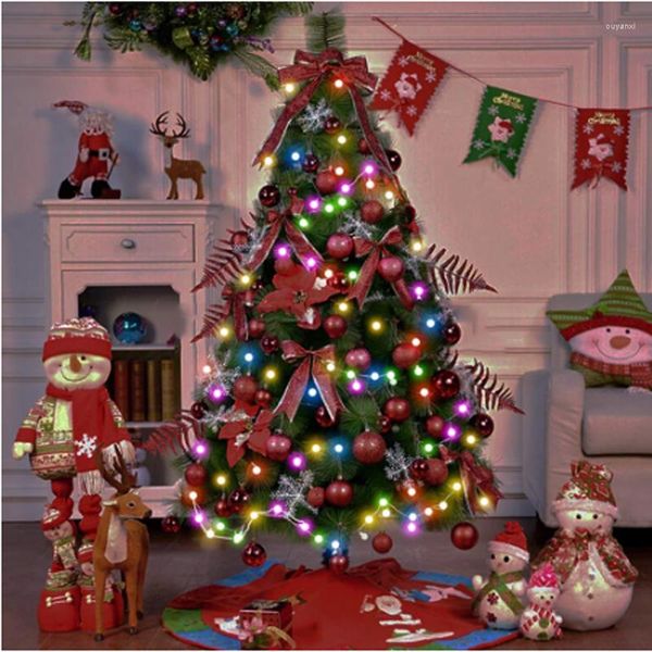 Strings RGB WS2812B Módulo de LED pré-soldado Fada de fada de Natal 5V painel individualmente com placa de suspensão de calor 50 PCs