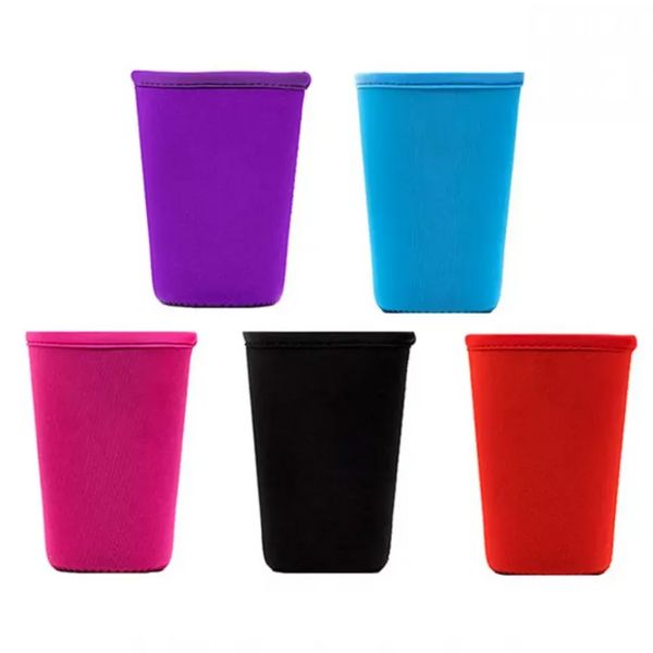 5 Cores Drinkware Handle reutiliza Iceguel de capa de café Isolador de capa de copo 30 onças 20 onças para bebidas geladas Bebidas de neoprene coping capa da capa BB0130