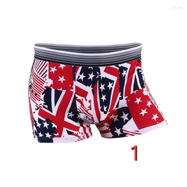 MUITO PANTS DE CARATURA MENINOS MENOS MED MIDWAISTUROS Os jovens estudantes boxeadores cueca tendência de personalidade de quatro cantos, homens sexy