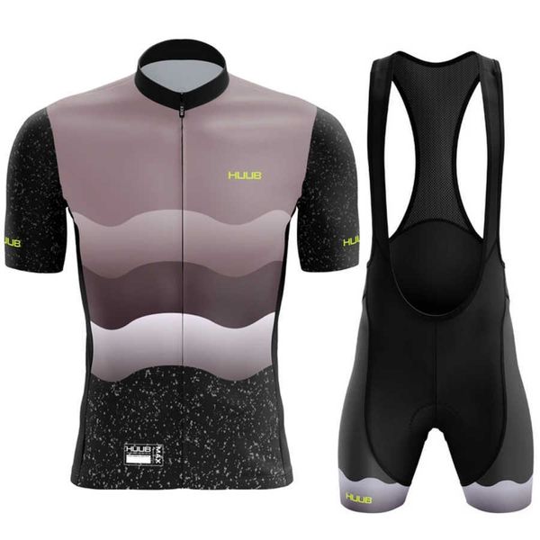 Huub New 2022 Мужские гоночные костюмы Tops Tops Triathlon Go Bike Wear Quick Dry Jersey Ropa Ciclismo Cycling Clothing Sets Z230130