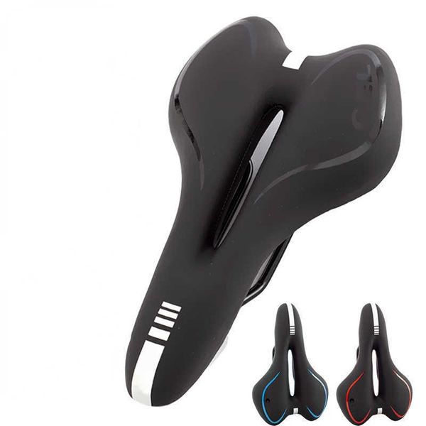 Seldas Bicycle Seat Almofada General Mountain Bike Soft confortável confortável respirável Saddle de ciclismo não deslizante 0130