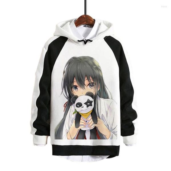 Felpe con cappuccio da uomo Anime My Teen Romantic Comedy SNAFU Climax! Felpa con cappuccio cosplay maniche lunghe stampa top moda casual autunno pullover cappotto con cappuccio