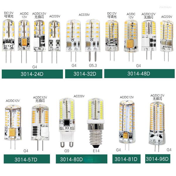 Mini G4 LED LAMP KOBER PUMPER 3W 6W 9W 12W DC AC 12V Işık 360 Işın Açısı Avizesi Halojen Lambaları Değiştirin