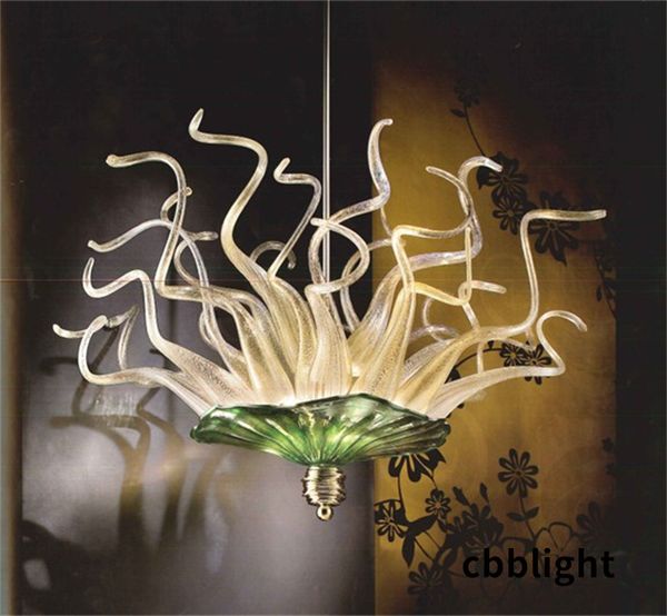 Antike Design-Beleuchtung, LED-Hänge-Kronleuchter aus Muranoglas, 40 x 20 Zoll, moderne Lüster, Wohnzimmer-Anhänger-Kronleuchter, Lichter LR040