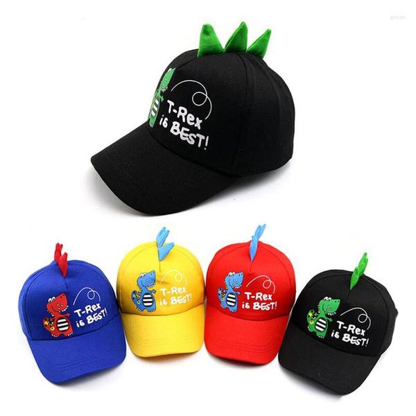 Ball Caps Boy Cartoon Dinosaur Set Copor милая мода дети бейсбол регулируют дети моделирование шляпы на открытом воздухе девочка Sun Shats