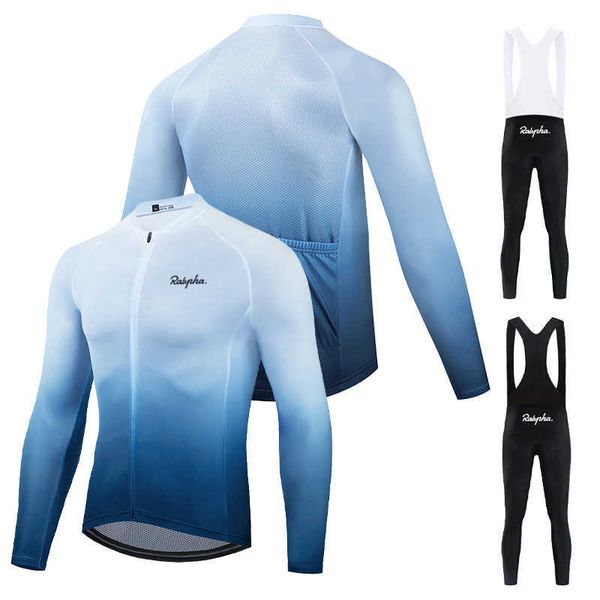 Setzt Neue Ralvpha Herren Frühling Herbst Langarm Kleidung Mountain Road Race Radfahren Hemd Anzug Komfortable Atmungsaktive Jersey Z230130