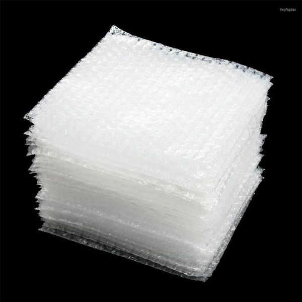 Sacos de armazenamento 50pcs envelope de proteção plástica envelope de espuma de bolha branca embalagem PE PE Clear Bolsa de choque dupla amortecedor de filme duplo amortecedor