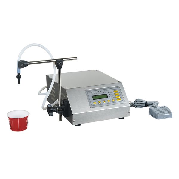 GFK-160 Flüssigkeitsfüllmaschine, digitale Steuerung, Wasser, Getränk, Parfüm, Saft, Milch, kleine Flasche, Glas, Membranpumpe, Verpackung