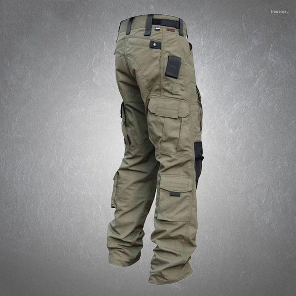 Herrenhose Outdoor Verschleißfeste Herren-Multi-Pocket-Intruder-Taktische Geheimdienst-Armee-Kampf-Militärhose Männliche Fracht