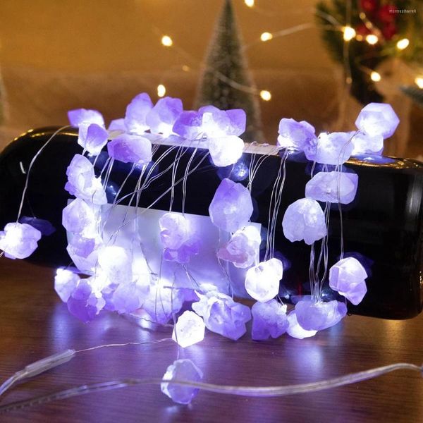 Настольные лампы натуральные кварцевые хрустальные лампы Gemstone Amethyst Decorative Light