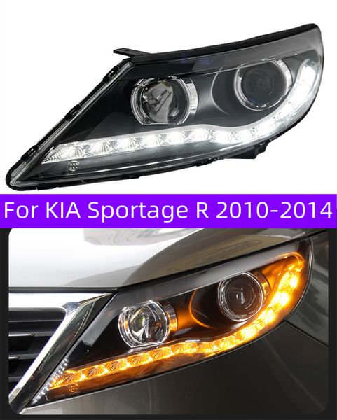 Auto LED Lampe Für KIA Sportage R 2010-2014 LED Tagfahrlicht Blinker Scheinwerfer Zubehör