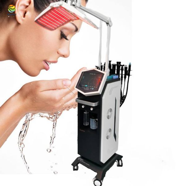 Hydra Dermabrazyon Yüz Kaldırma Cilt Gençleştirme Makinesi Hydra Kabarcık Su Oksijen LED Yüz Maskesi Derin Gençleştirme Ekipmanı