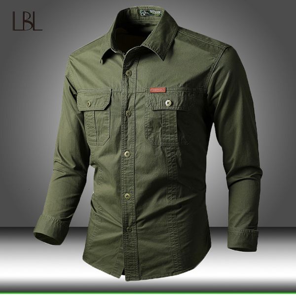 Camisas casuais masculinas homens exército SWAT Soldados Militares Combate Masculino Male Longo Mens Mens Slim Fit Breathable Sport Tops 230130