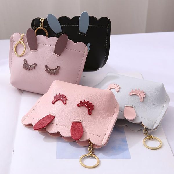 Carteiras 2023 Smile fofinho bolsas de moeda de metal zíper -chave feminino carteira pequeno suporte de dinheiro as bolsas de dinheiro para mulheres garotas garotas