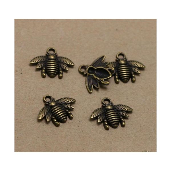 Charms 109 stücke Zinklegierung Antik Bronze Überzogene Hummel Honig Biene Für Schmuck Machen DIY Handgemachte Anhänger 21x16mm 387 T2 Drop Deli Dhbwe