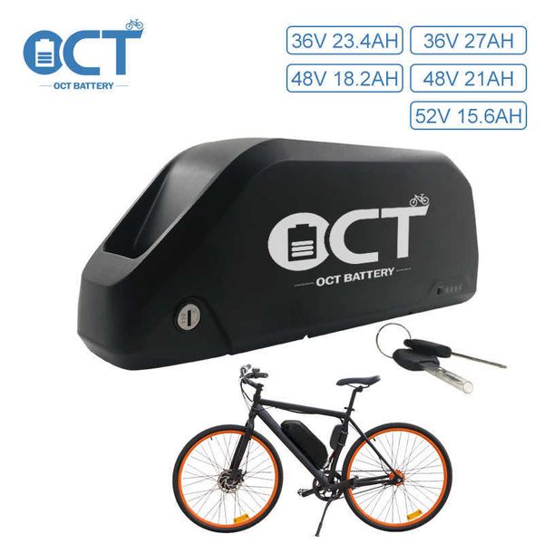 Nova tendência recarregável de bicicleta elétrica de lítio Bateria de bicicleta 48V Polly DP-9 Ebike Downtube Hailong Battery Case com carregador