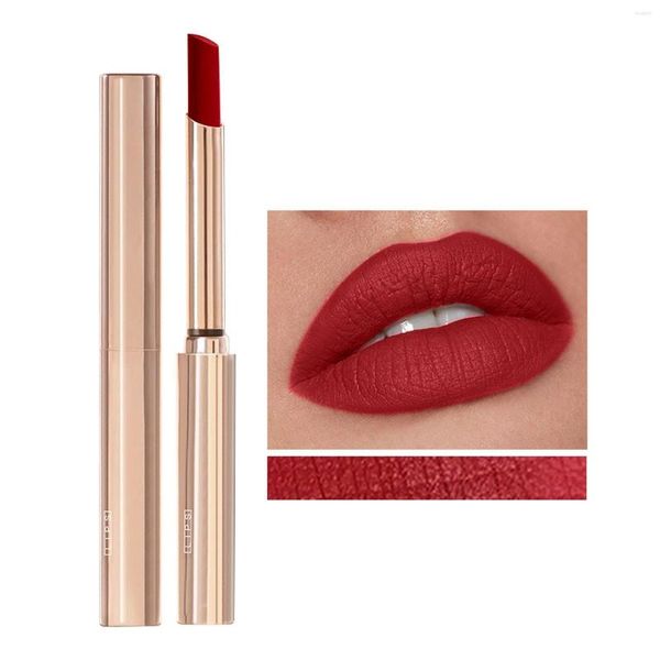 Lip Gloss Dish Stain Sheer Velvet Lipstick para uso diário não é fácil de desaparecer sem maquiagem da cidade à prova d'água da festa