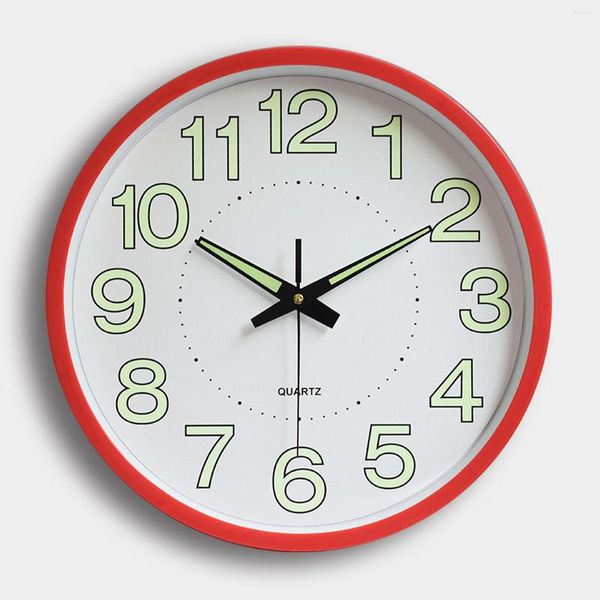 Relógios de parede Alta precisão 12 '' Luminous Clock Glow in the Dark Silent Indoor Home Modern for Decoration