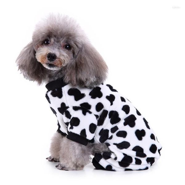 Abbigliamento per cani Pigiama per cani di piccola taglia in pile polare carino per vestiti per animali domestici Tuta Costume Cappotto Cucciolo