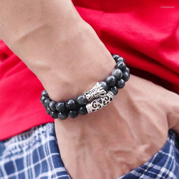 Strand Moda Dragon Men Bracelet 2pcs/conjunto