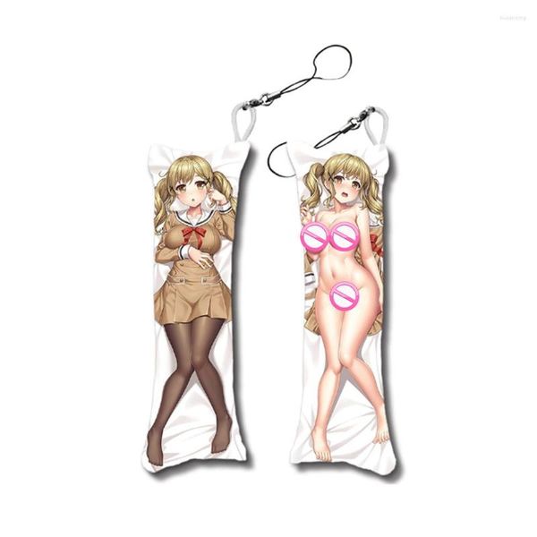 Schlüsselanhänger BanG Dream! S Band Party Dakimakura Schlüsselanhänger Niedliches Minikissen Otaku Taschenanhänger Auto Umarmung Schlüsselanhänger Kette